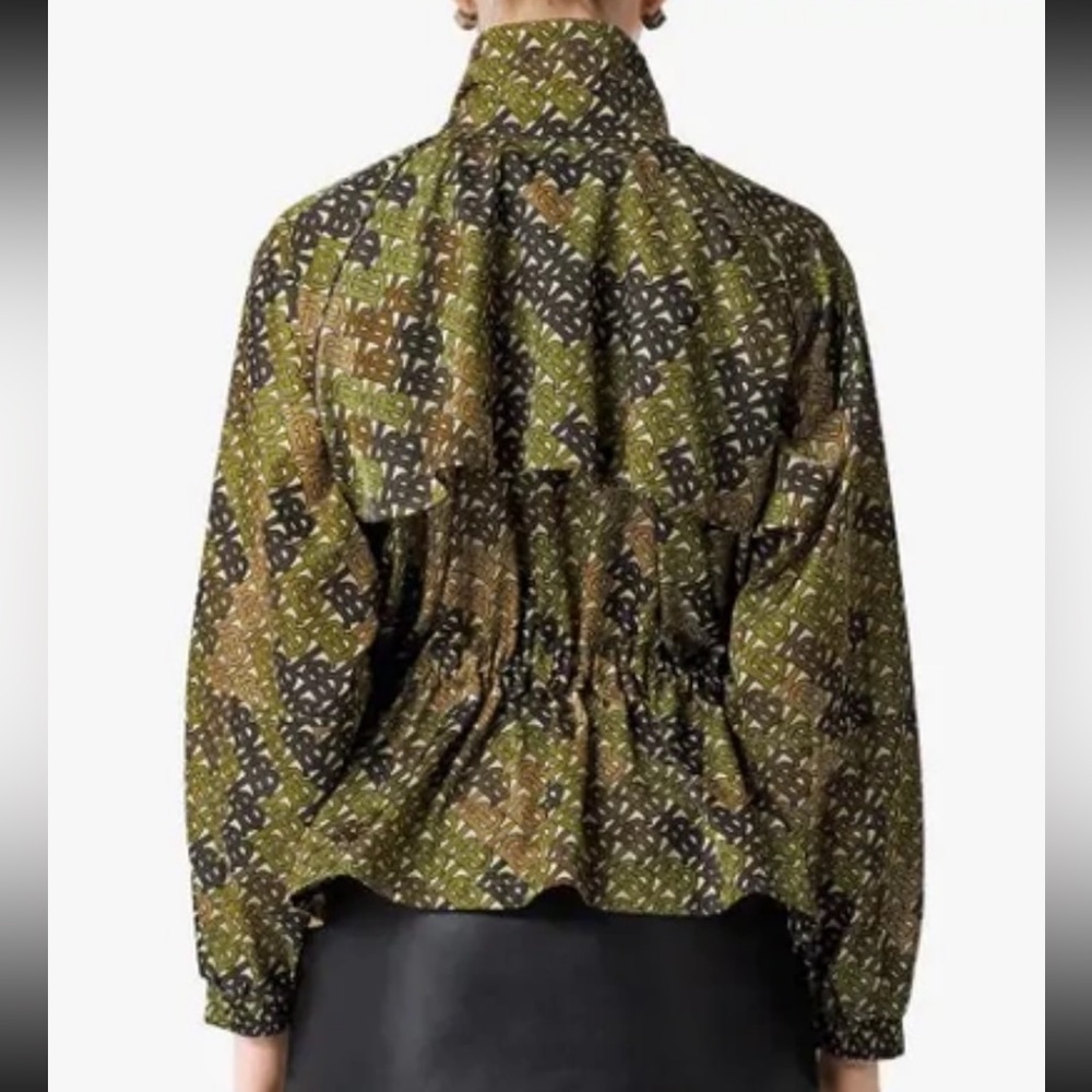 BURBERRY Camouflaged Monogram Printed Nylon Funnel-Neck Jacket - Picture 5 of 5